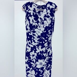 Ralph Lauren Blue & White Dress Size 10
